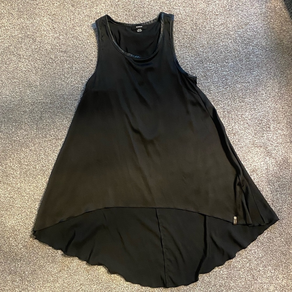 Womens Rudsak Flowly tank top with faux leather trim